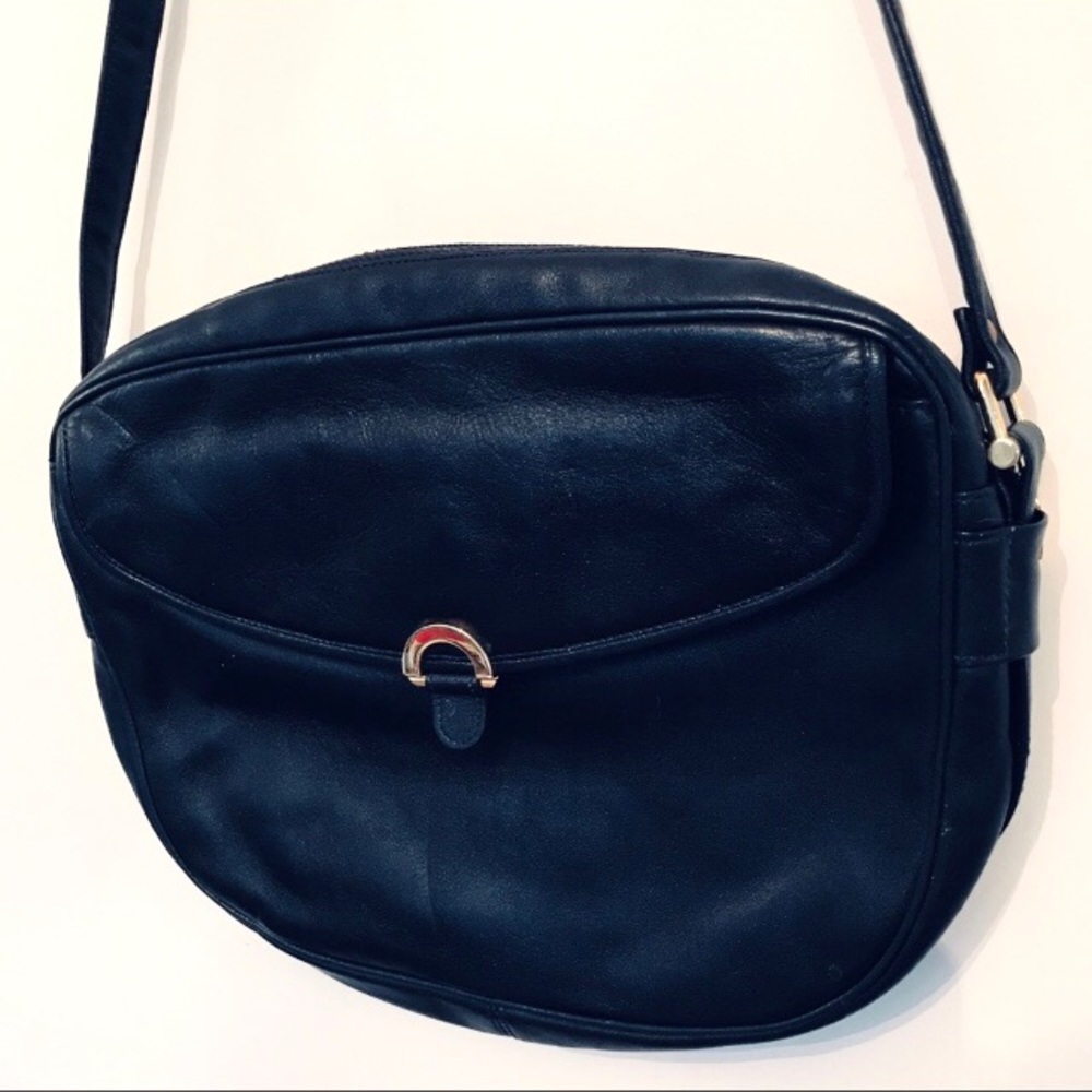 Susan Gail Vintage 60s/70s Blue Leather Purse